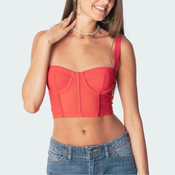 Edikted Teagen Mesh Corset Top❤️ - Picture 2 of 4